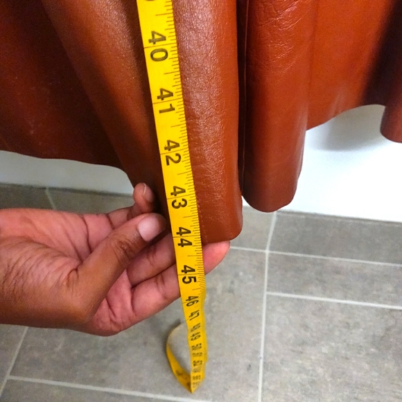 Vintage Leather Trench Coat - Picture 4 of 5